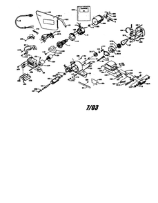 Rockwell Belt Sander Diagram and Parts List for 4461  Porter Cable Belt or Drum Sander
